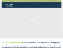 Tablet Screenshot of gonzalezdelaespriella.com